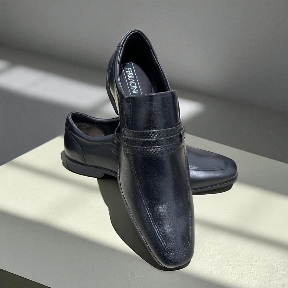 Sapato Ferracini London Adulto Masculino Preto Preto 6