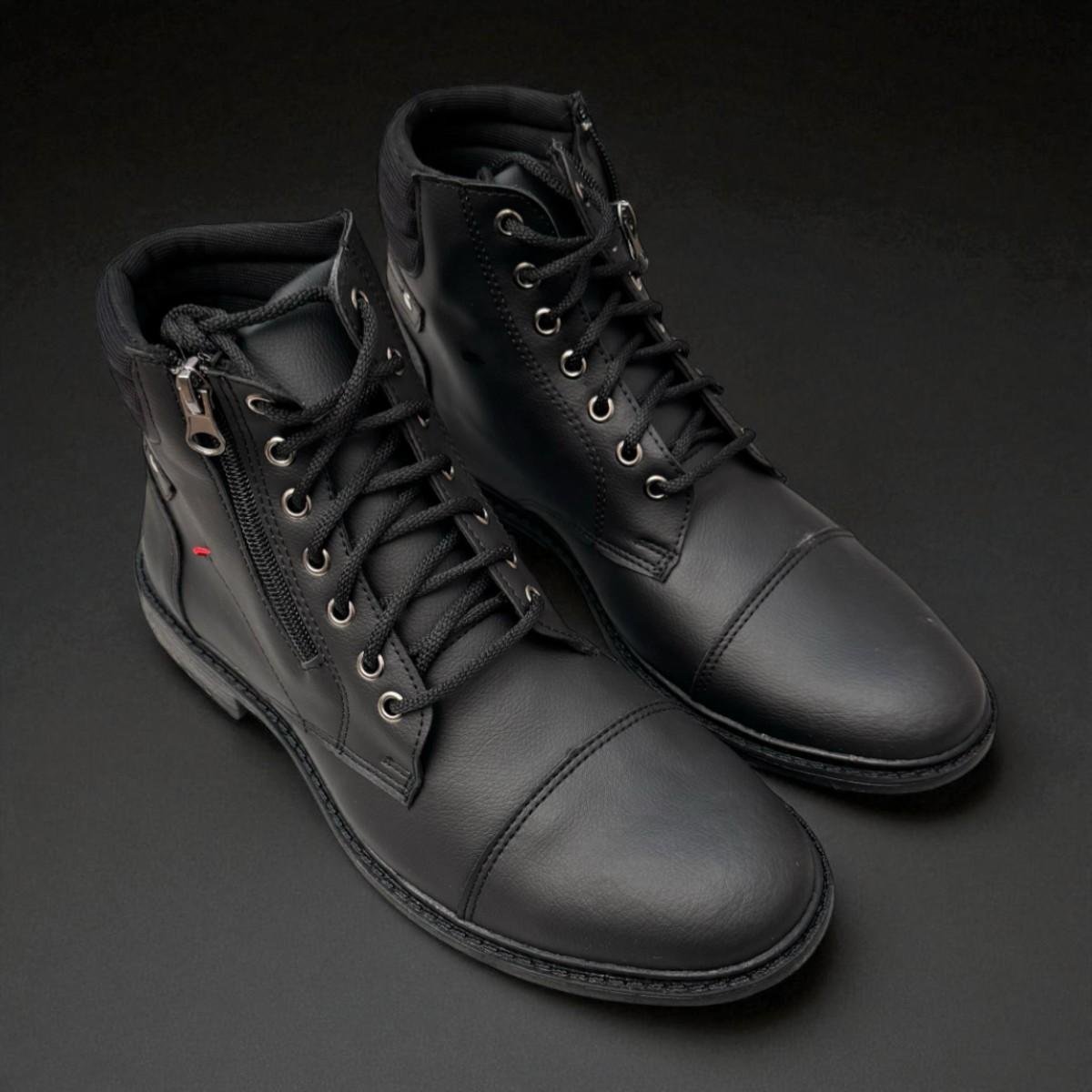 Bota Masculina Code Altar Preta Preto 3