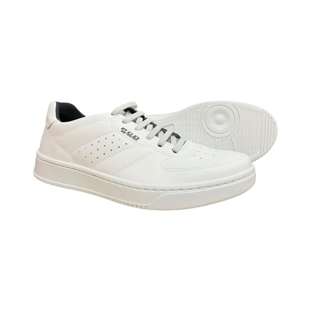 Sapato pegada masculino importado branco Branco 4