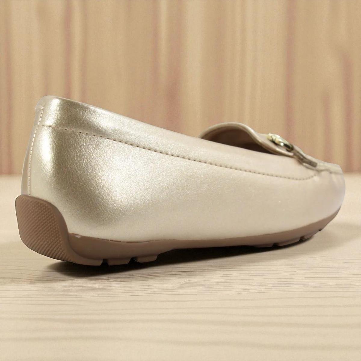 Sapato Feminino Modare Metalizado London Dourado 4