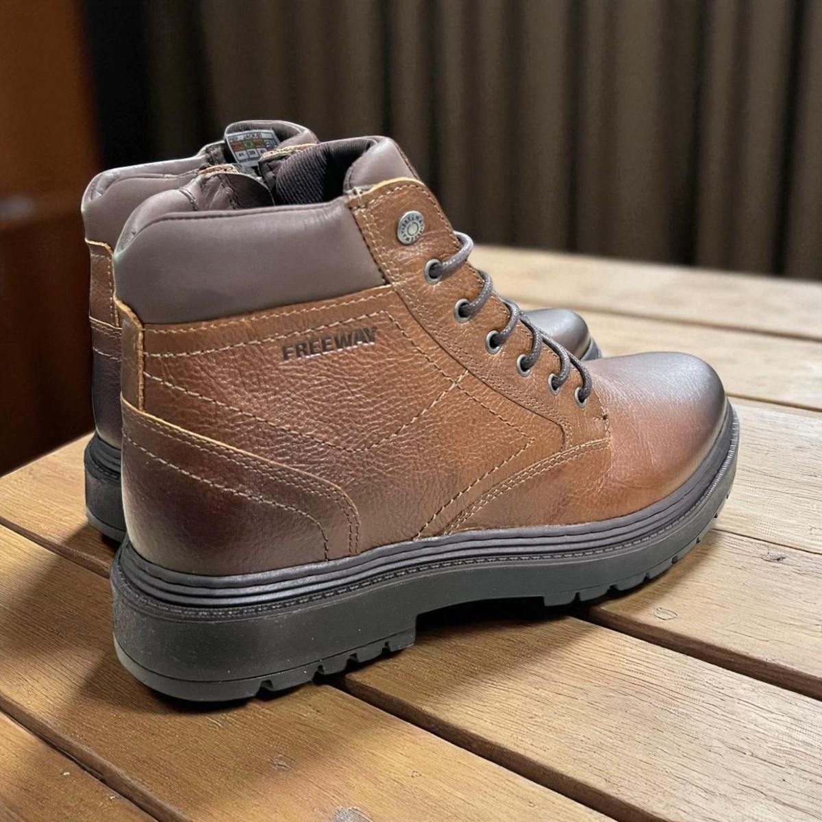 Bota Coturno Freeway Masculino Rústico Jack03 Marrom 4