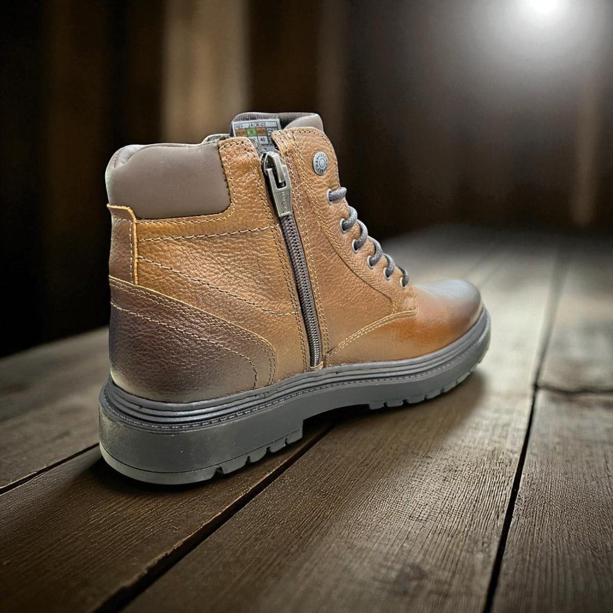 Bota Coturno Freeway Masculino Rústico Jack03 Marrom 5