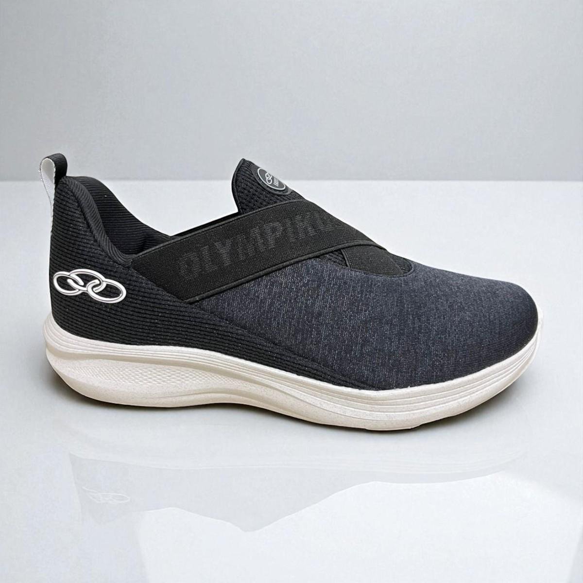 Tenis Olympikus Feminino Easy 3 Calce Facil Mescla Preto Preto 2