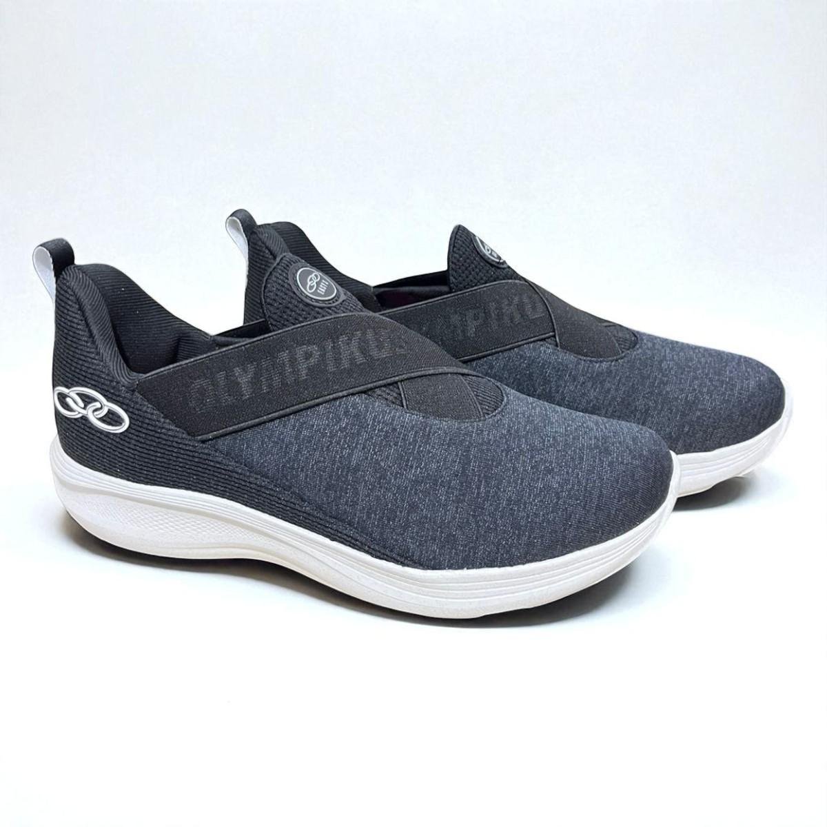Tenis Olympikus Feminino Easy 3 Calce Facil Mescla Preto Preto 3