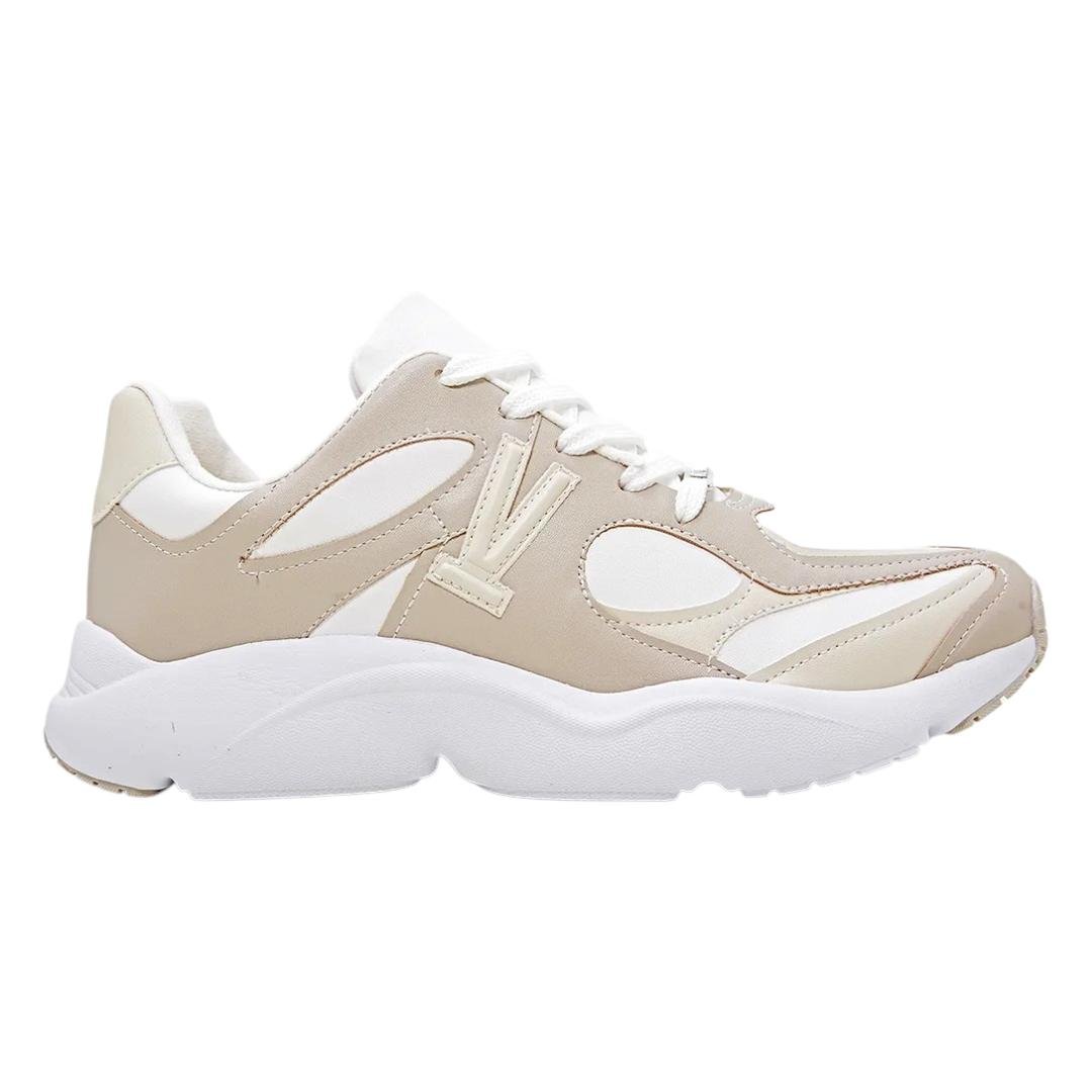Tênis vizzano pelica feminino branco-cinza-off Branco/Bege 1