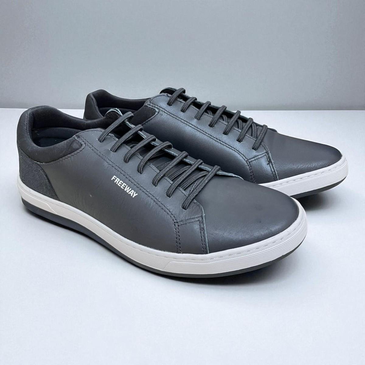 Sapatênis Masculino Freeway Link04 Couro Preto Preto 5