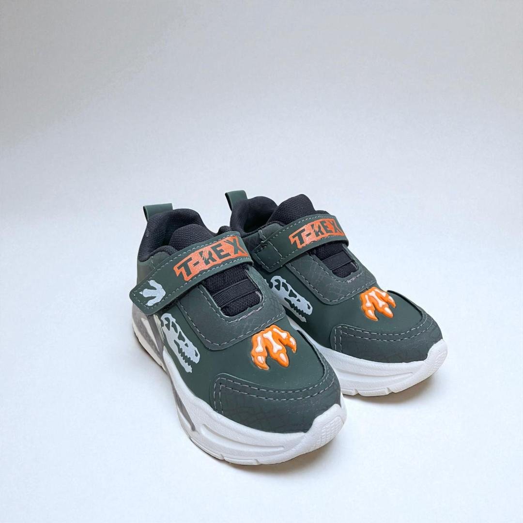 Tenis infantil minipe dino verde musgo meninos Verde Musgo 4