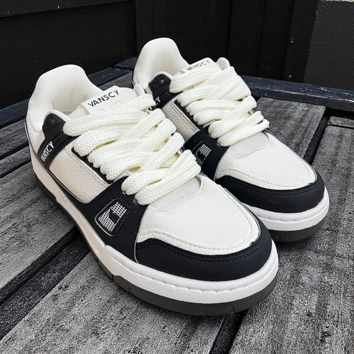 Tênis Masculino Vanscy Hawk Preto e Off White Marfim/Preto 2