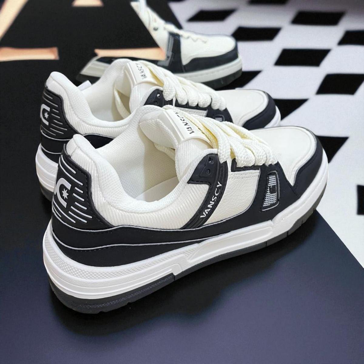 Tênis Masculino Vanscy Hawk Preto e Off White Marfim/Preto 3