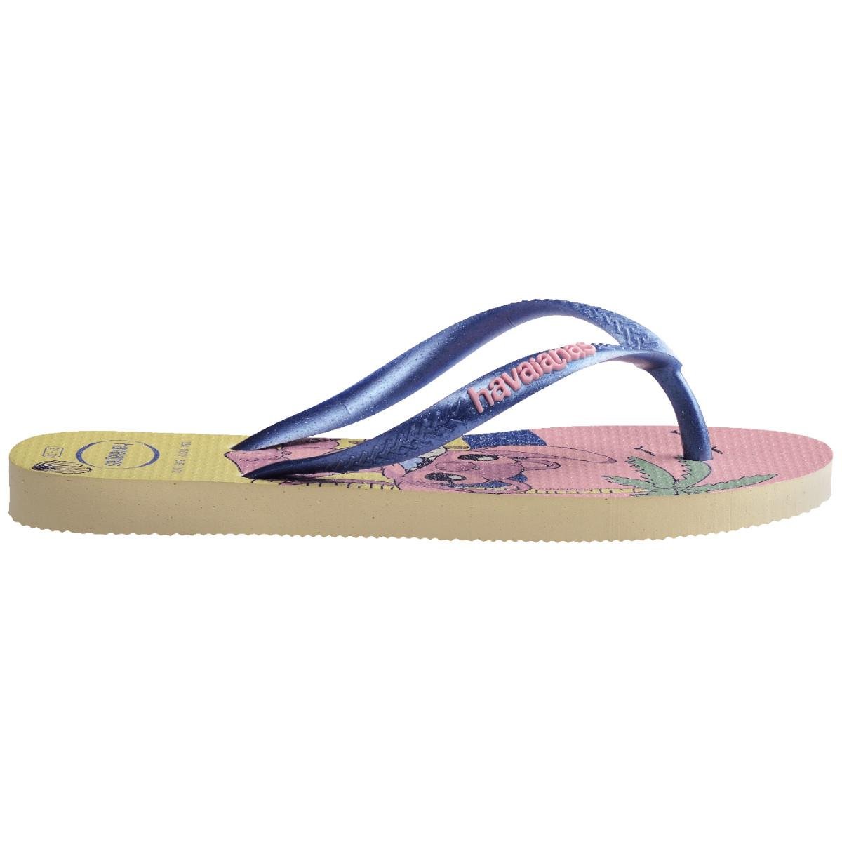 Chinelo Meninas Havaianas Slim Disney Stitch
