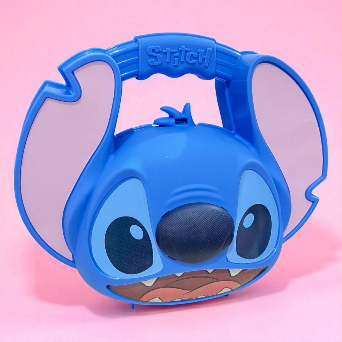 Sandália Infantil Rosa Stitch Hora do Lanche Grendene Kids Azul/Rosa 2