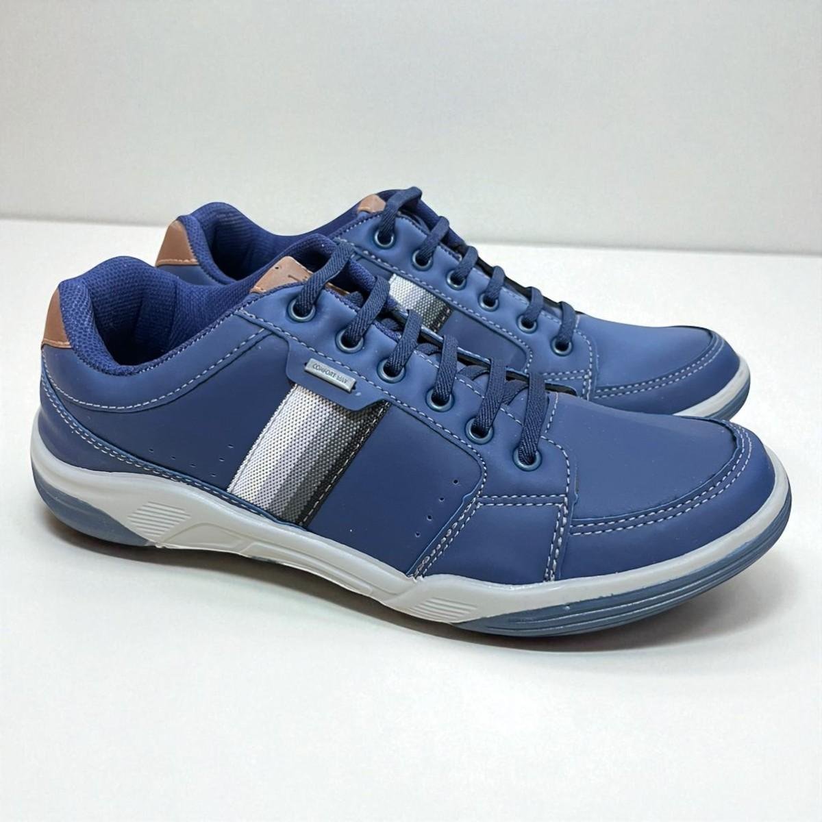 Sapatênis Masculino Confort Way Preto Marinho 5