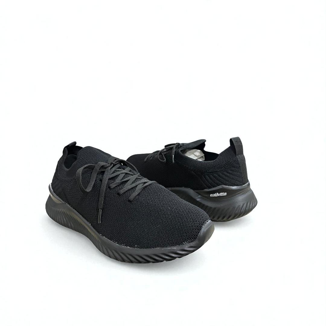 Tênis Actvitta gaspea masculino confortável e leve - Preto Preto 5