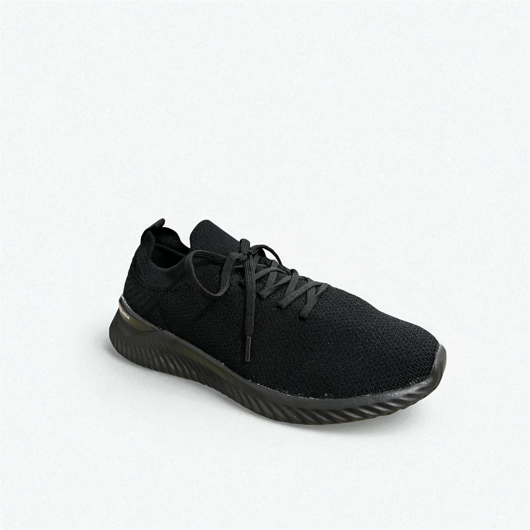 Tênis Actvitta gaspea masculino confortável e leve - Preto Preto 6