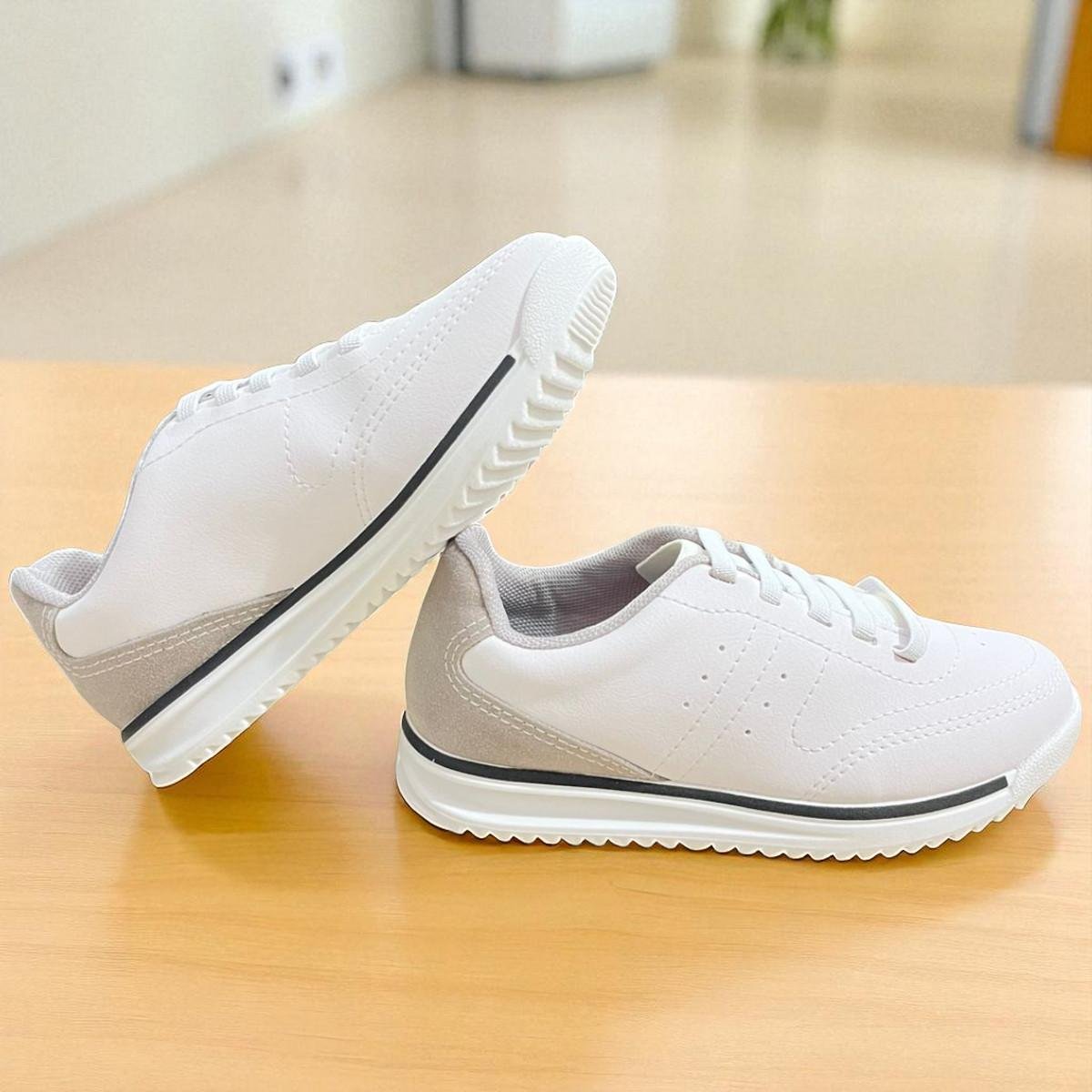 Tênis Molekinho Napa Floter Rustico Guine Camurção Branco/Cinza 3