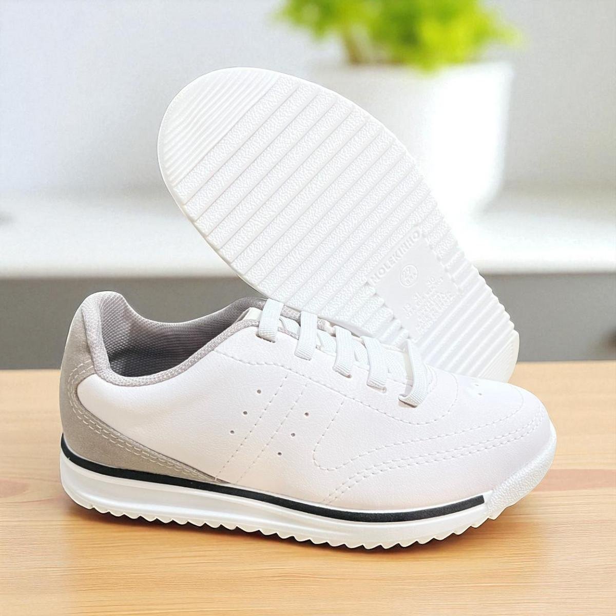 Tênis Molekinho Napa Floter Rustico Guine Camurção Branco/Cinza 4