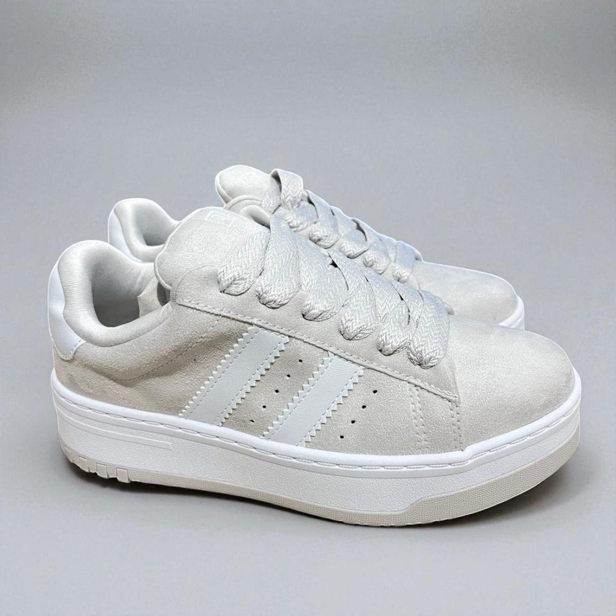Tenis Feminino Casual Ramarim Gelo Camurça Branco 5
