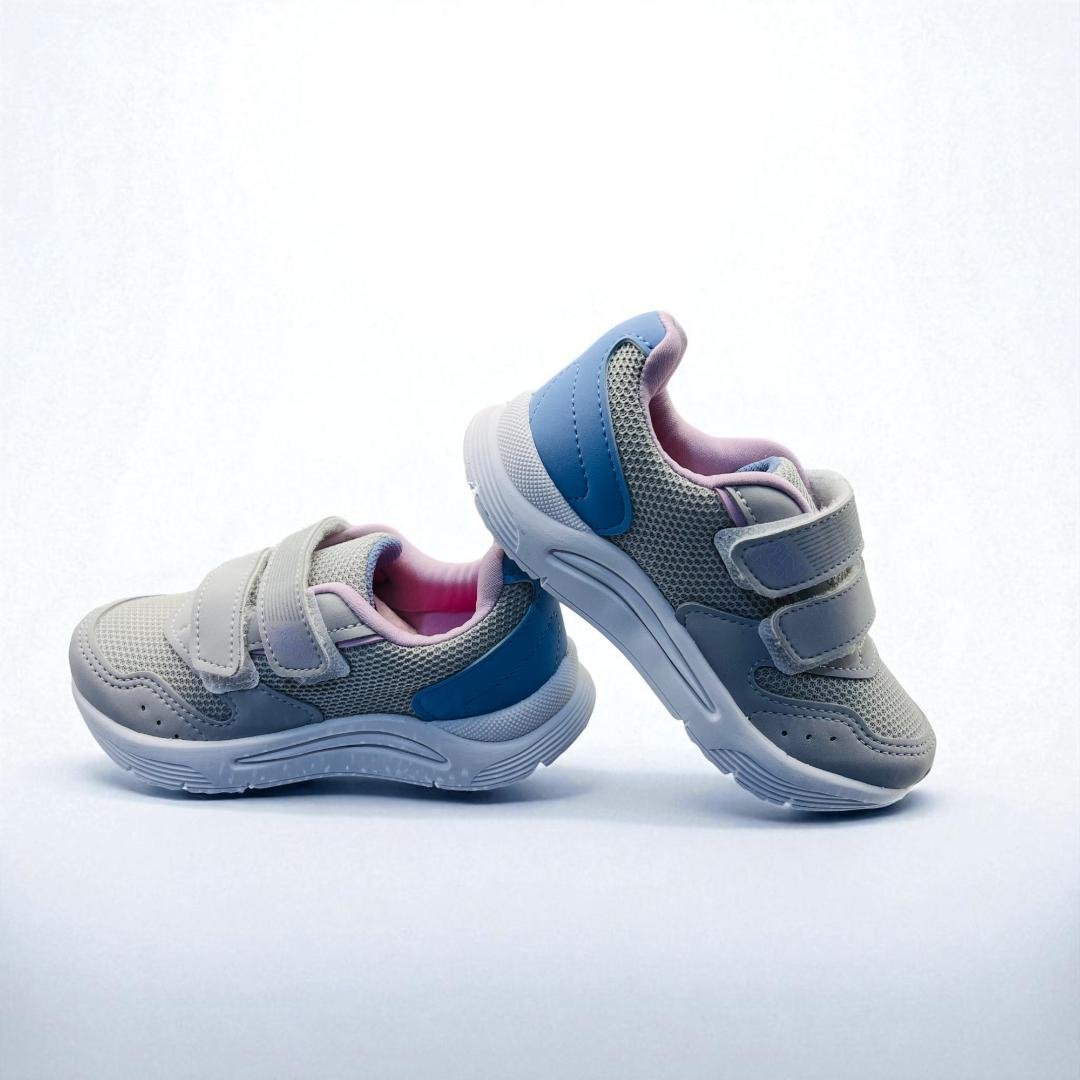 Tênis klin menina new sport mini gelo-azul Branco/Cinza 3