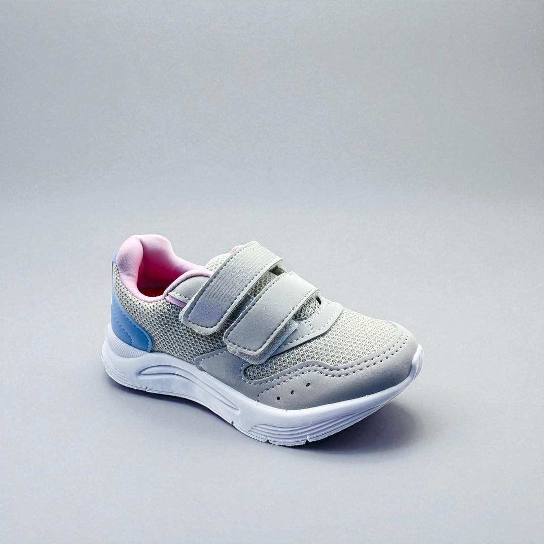 Tênis klin menina new sport mini gelo-azul Branco/Cinza 4
