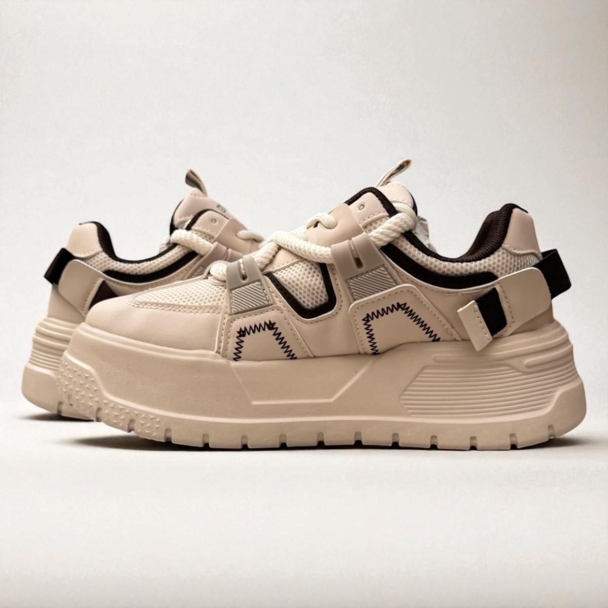 Tenis Feminino Ramarim Chunky Venice Cacharrel Creme 5