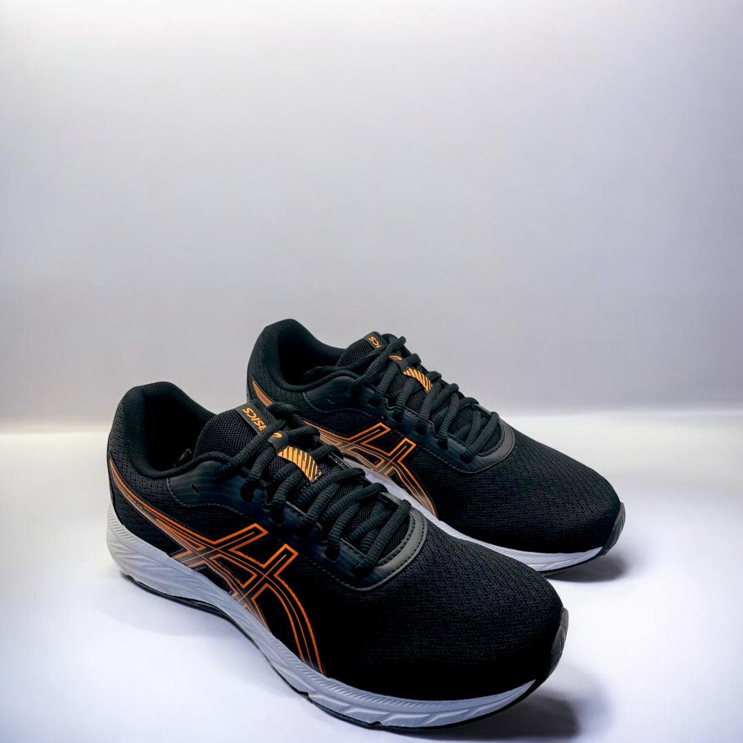 Tênis Asics Raiden 4 Masculino Corrida - Caminhada Preto/Laranja 2
