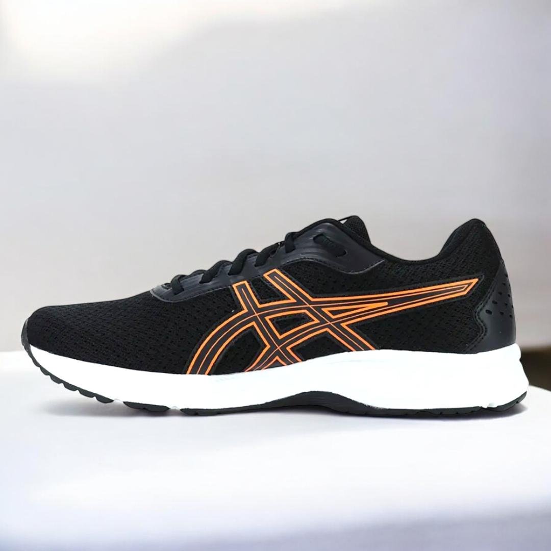 Tênis Asics Raiden 4 Masculino Corrida - Caminhada Preto/Laranja 5