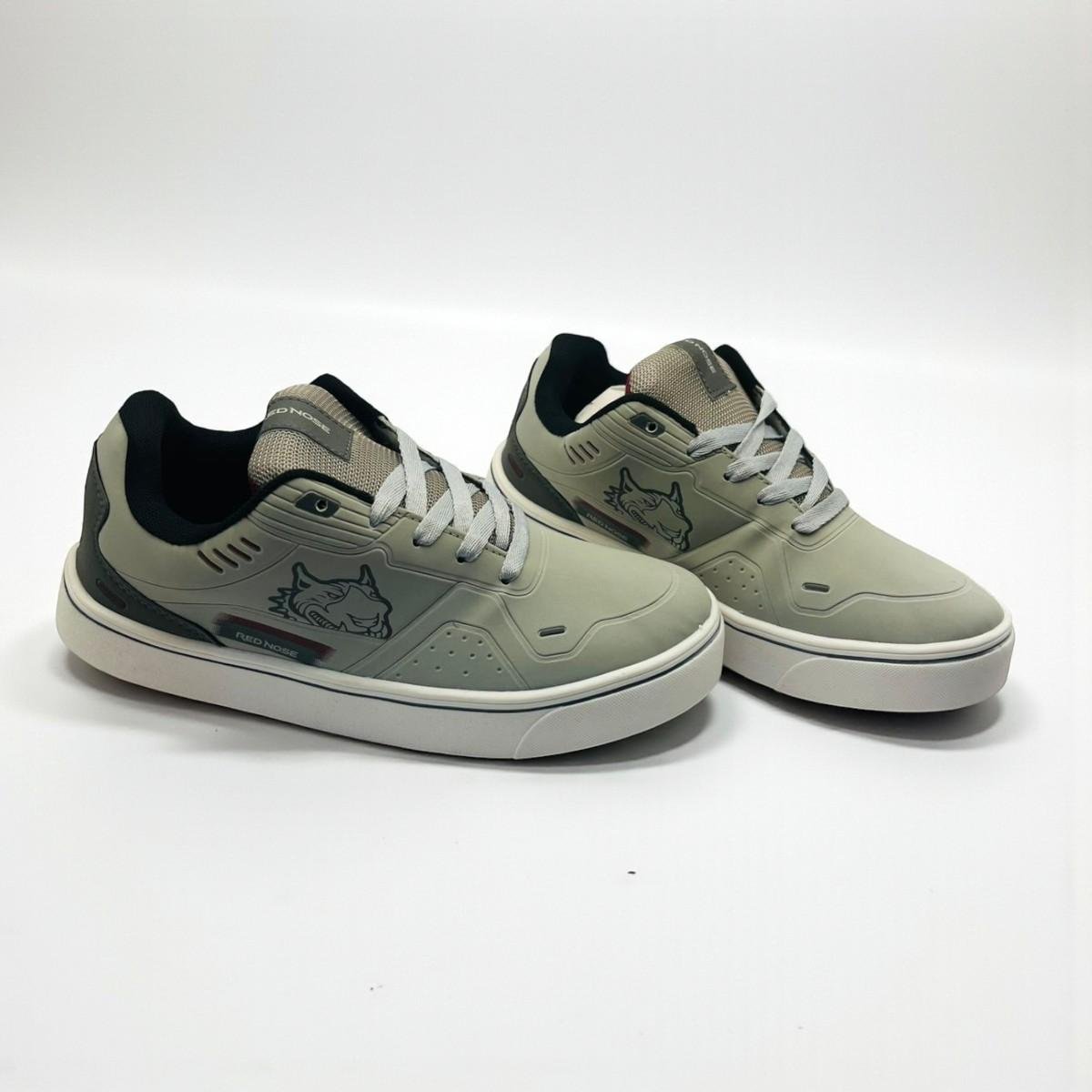 Tênis Masculino Red Nose Estilo Streetwear Bege 3