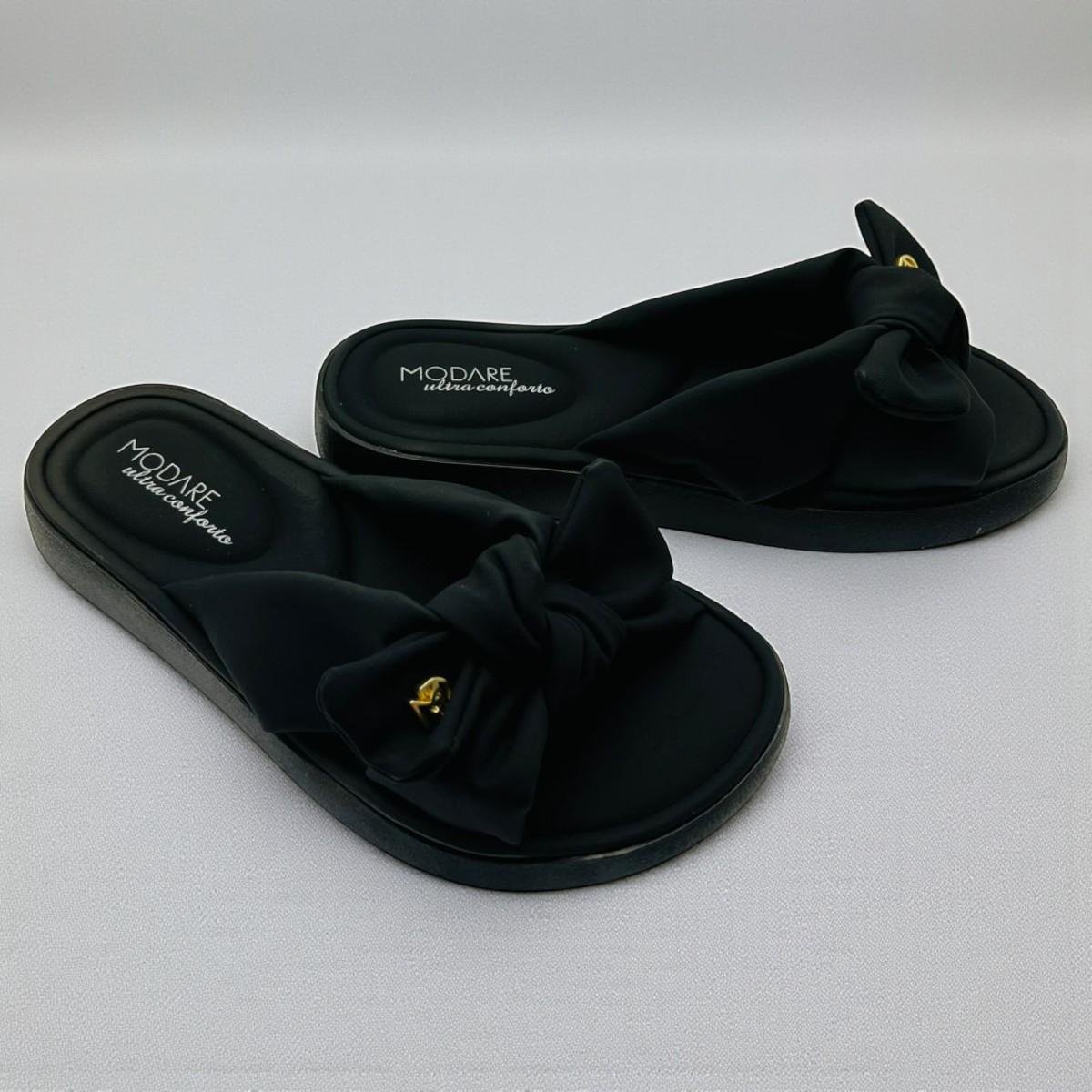 Tamanco Modare Ultra Conforto Feminino Nó Preto 2