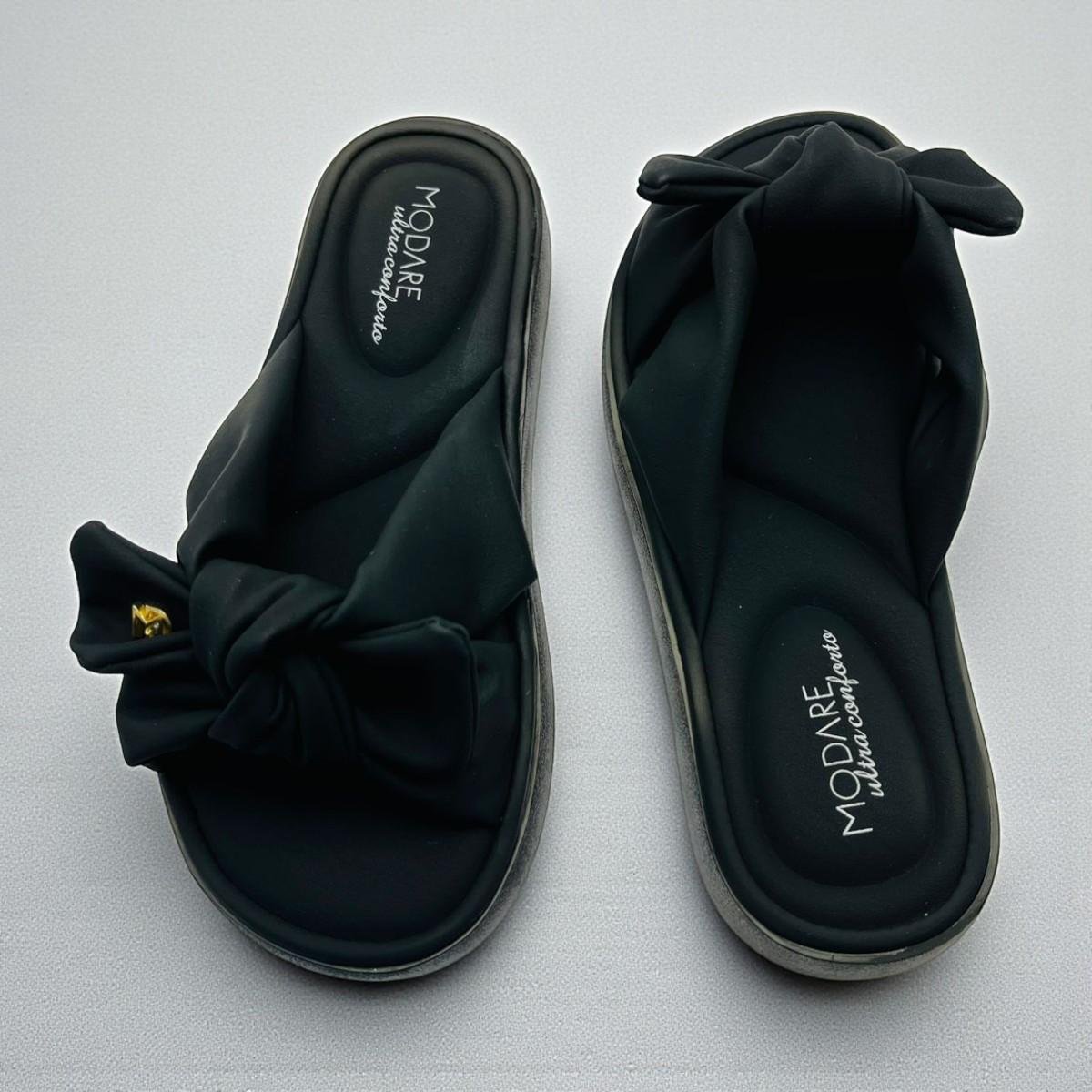 Tamanco Modare Ultra Conforto Feminino Nó Preto 3