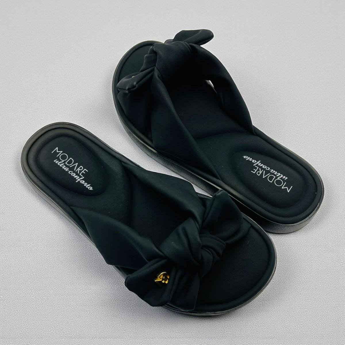 Tamanco Modare Ultra Conforto Feminino Nó Preto 4