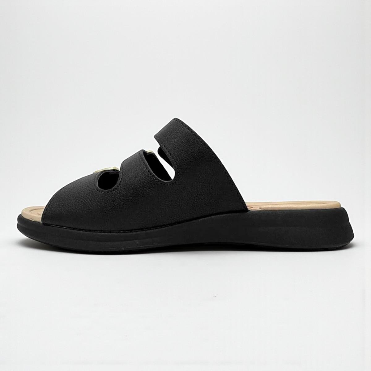 Tamanco Modare Feminino Conforto Ajustável Preto 5