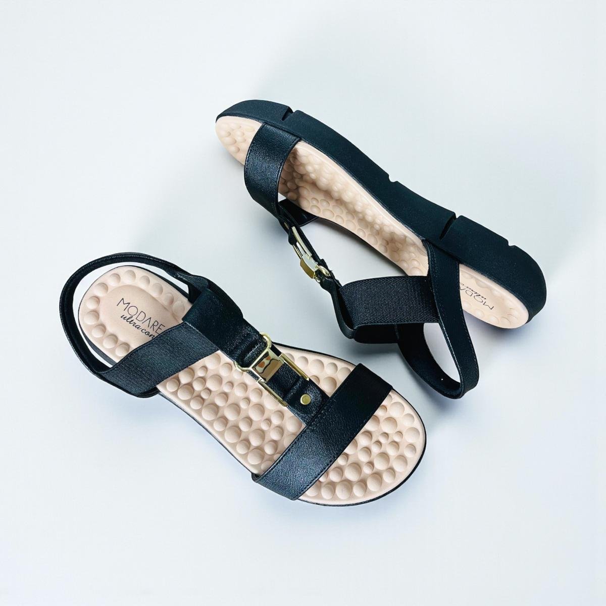 Sandália Modare Feminino Elastano Estilo e Conforto Preto 4