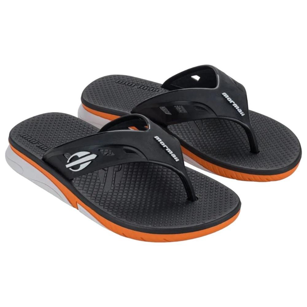 Chinelo Masculino Swap Mormaii Verão Preto/Laranja 2