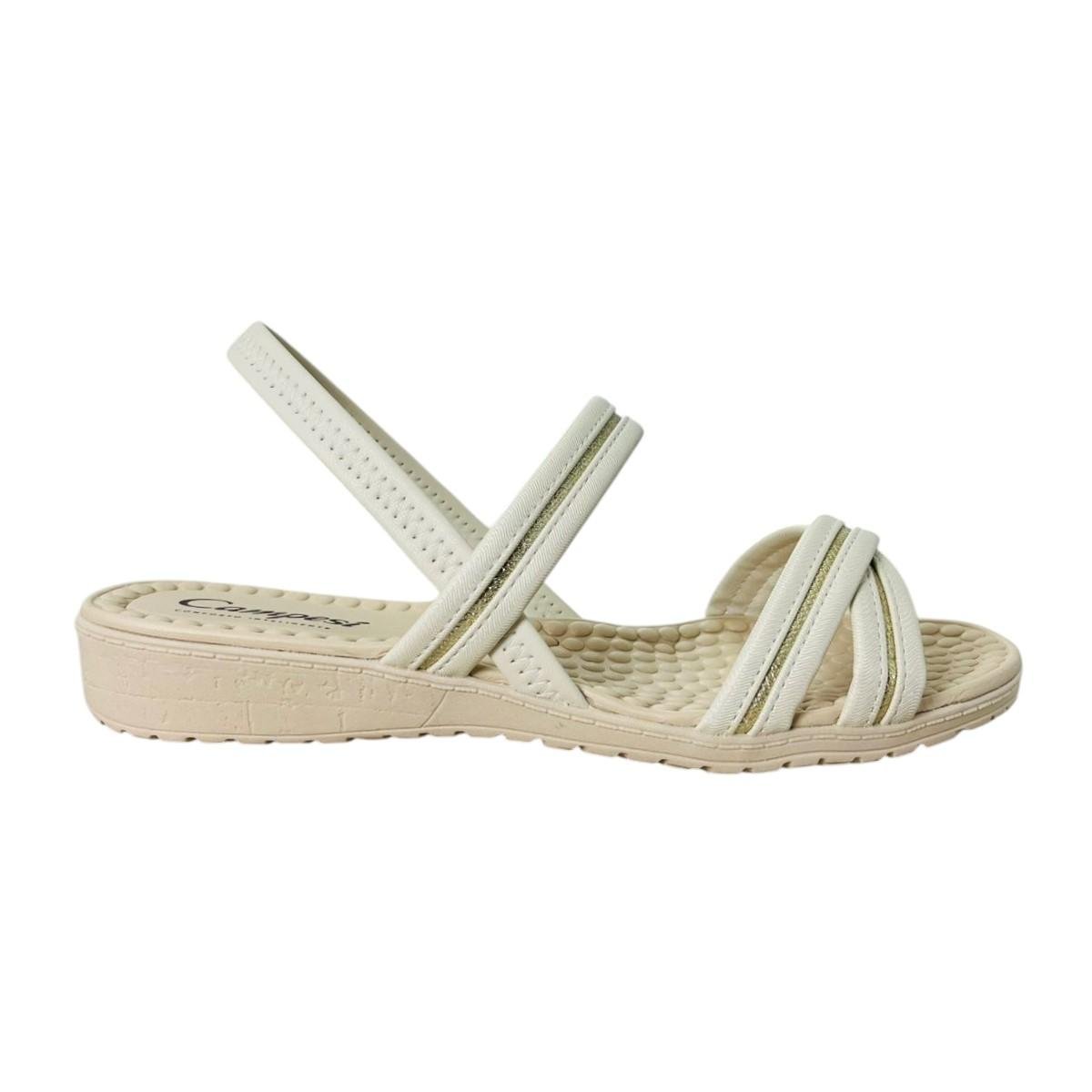 Sandalia Feminina Conforto Ortopédica Anabela Campesi