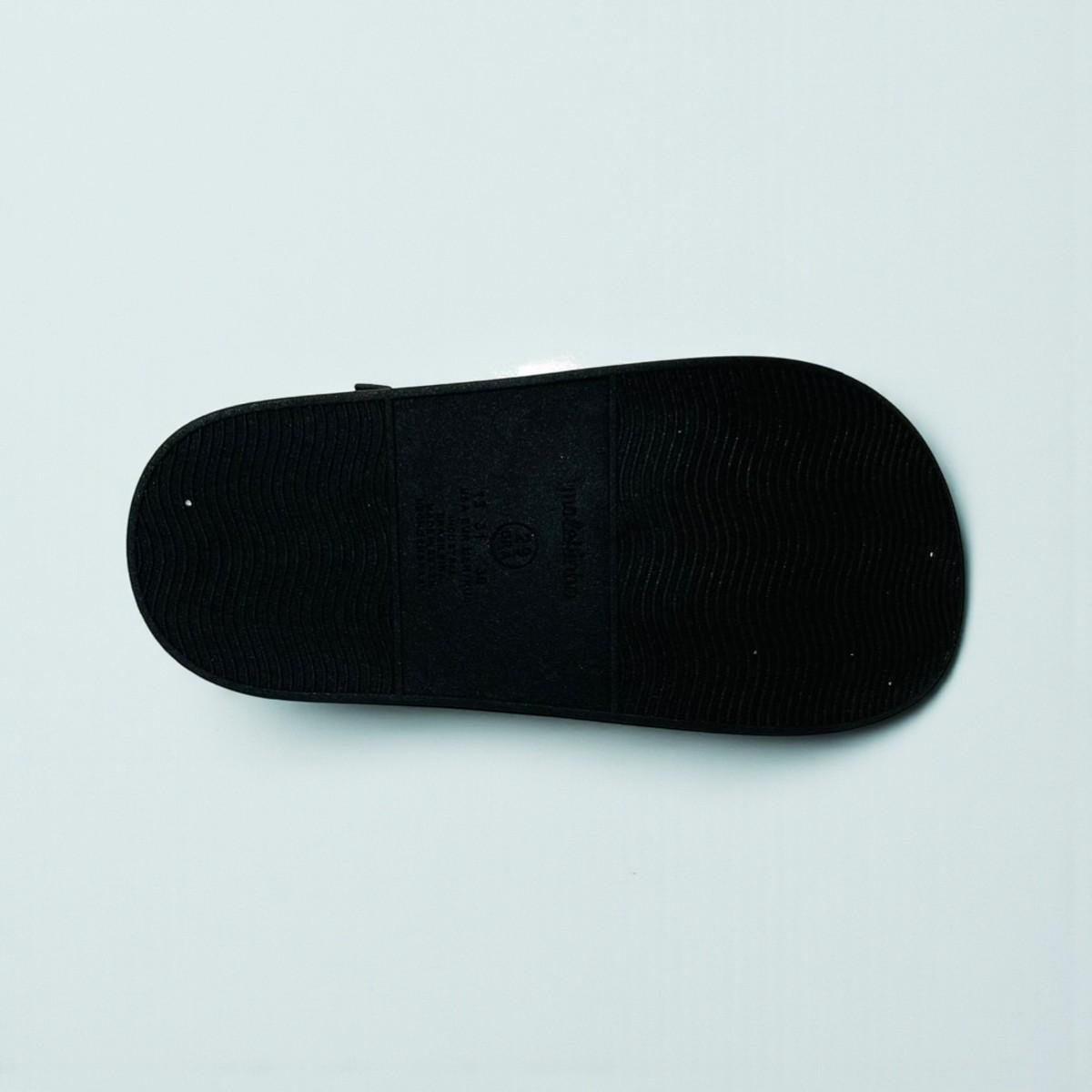 Sandália Molekinha Infantil Meninas com Tiras Brilhantes Preto 6