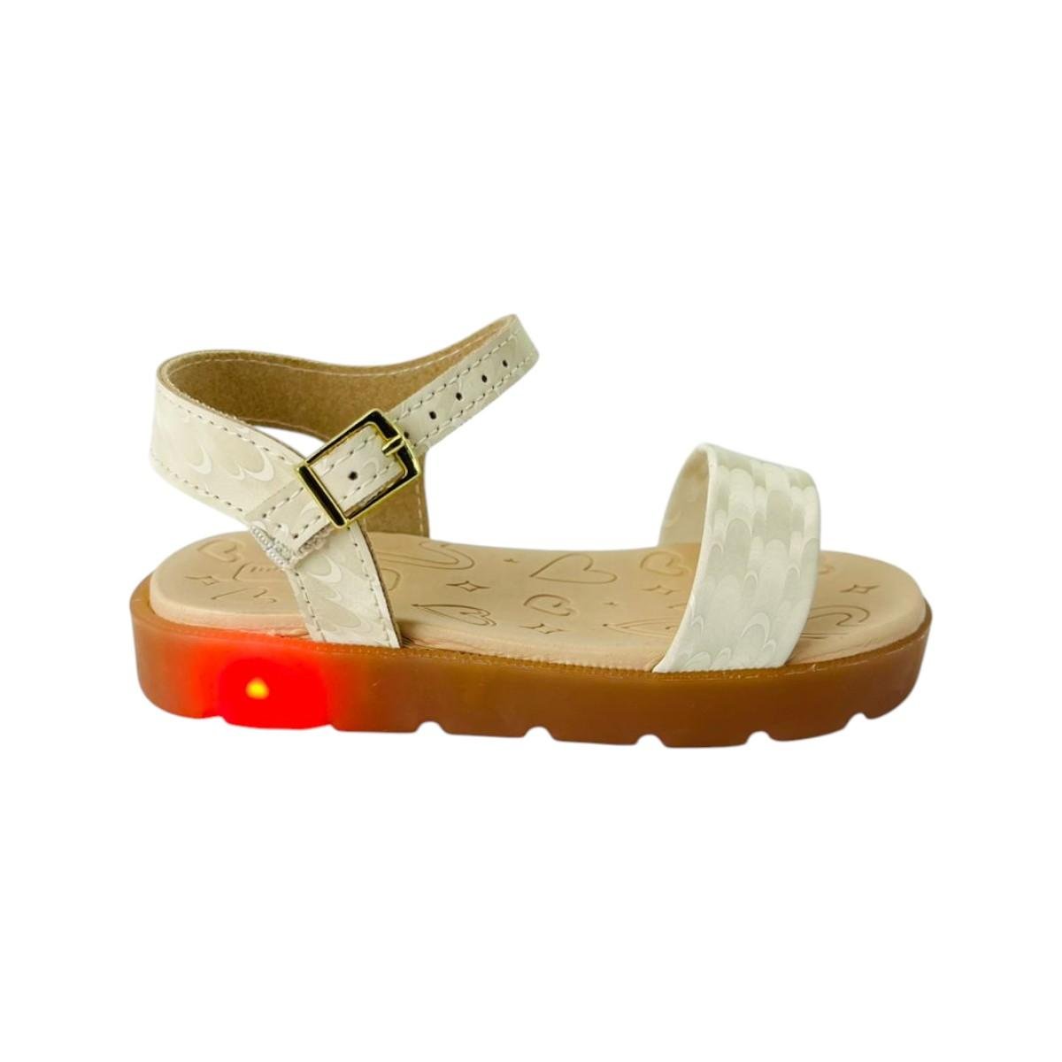 Sandália Molekinha Infantil Meninas Com Led