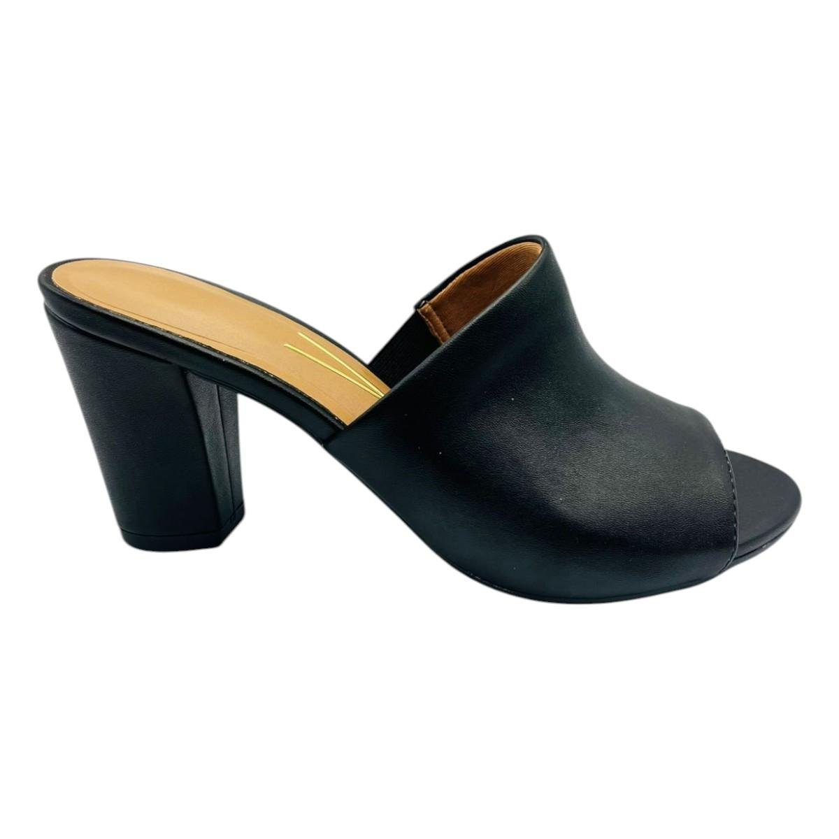 Tamanco Feminino Salto Grosso Bloco Vizzano