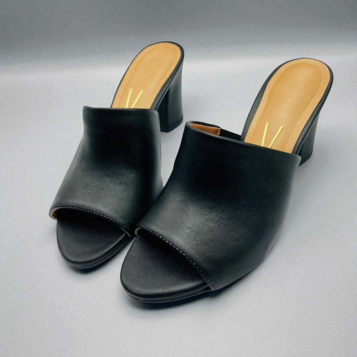 Tamanco Feminino Salto Grosso Bloco Vizzano Preto 4