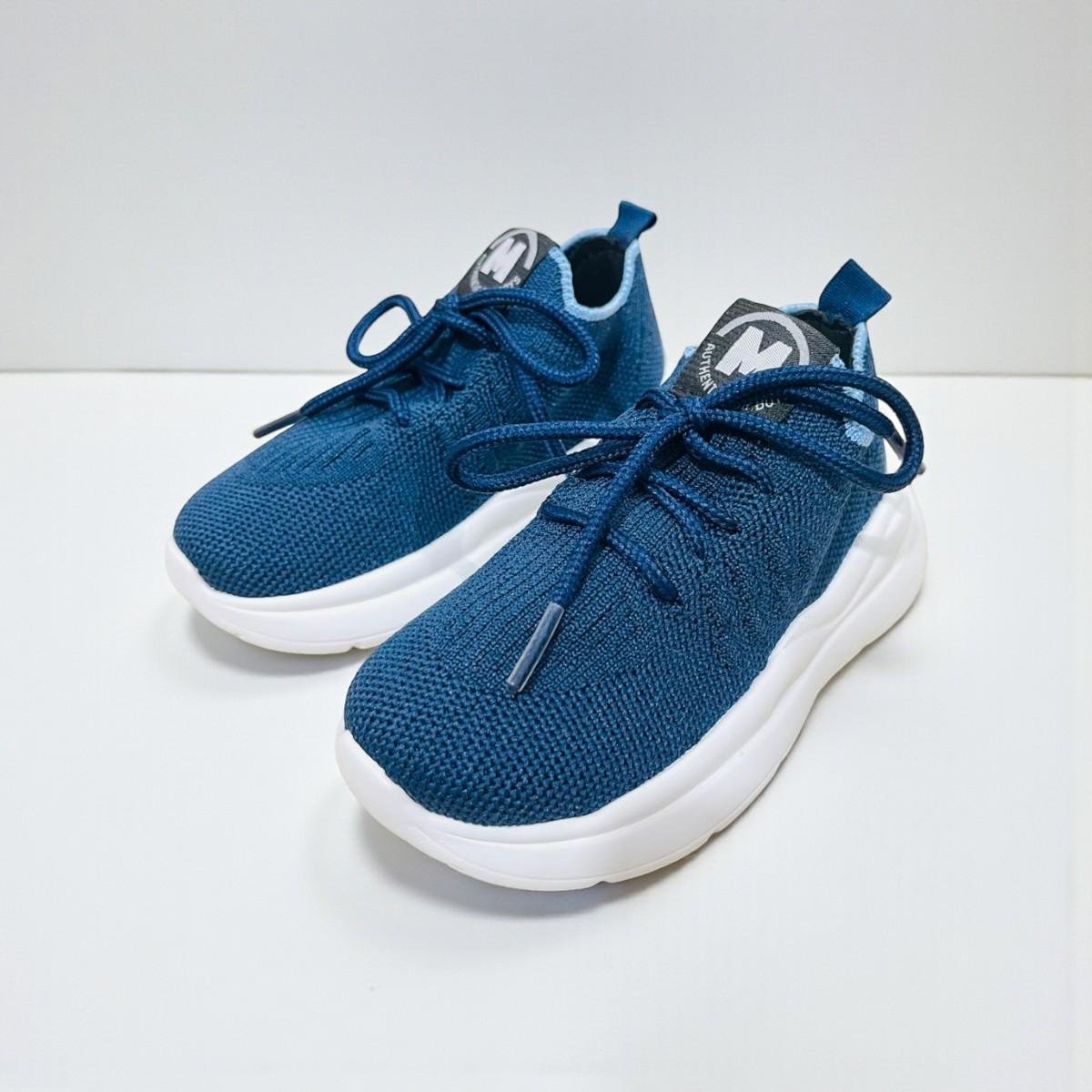 Tenis Molekinho Menino Gaspea Knit Calce fácil Azul 2