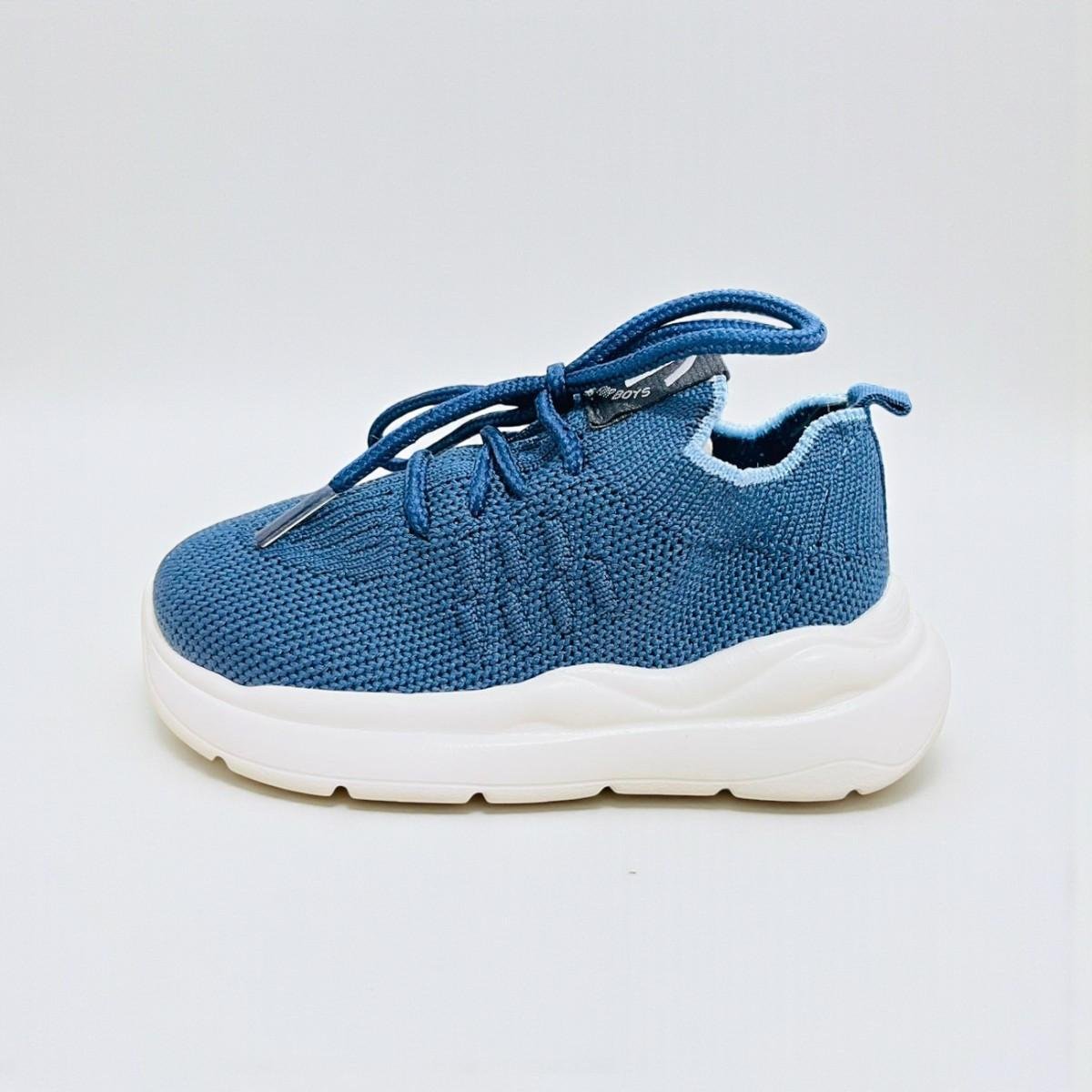 Tenis Molekinho Menino Gaspea Knit Calce fácil Azul 5