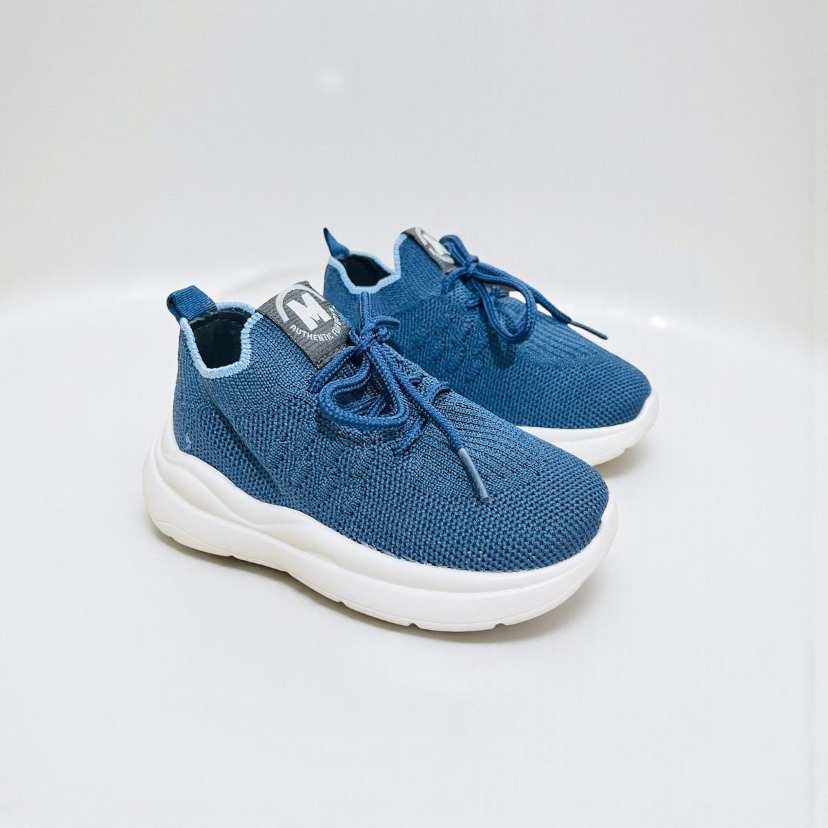 Tenis Molekinho Menino Gaspea Knit Calce fácil Azul 3