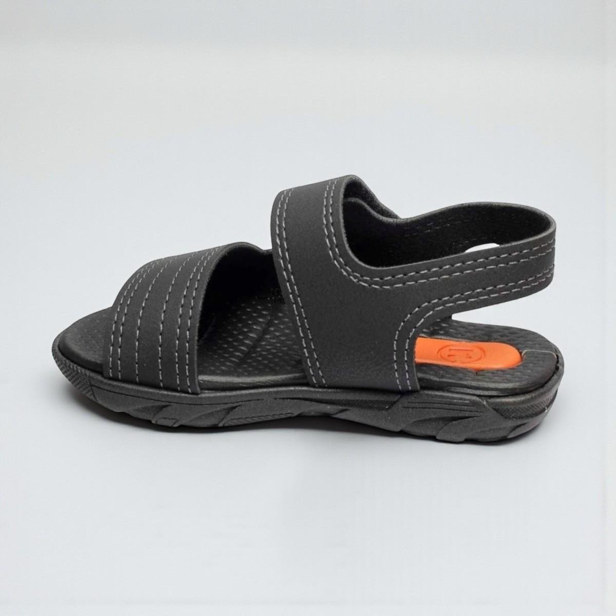 Sandália Infantil Molekinho Menino Game Preto Preto 4