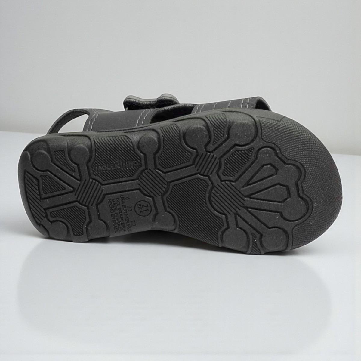 Sandália Infantil Molekinho Menino Game Preto Preto 5