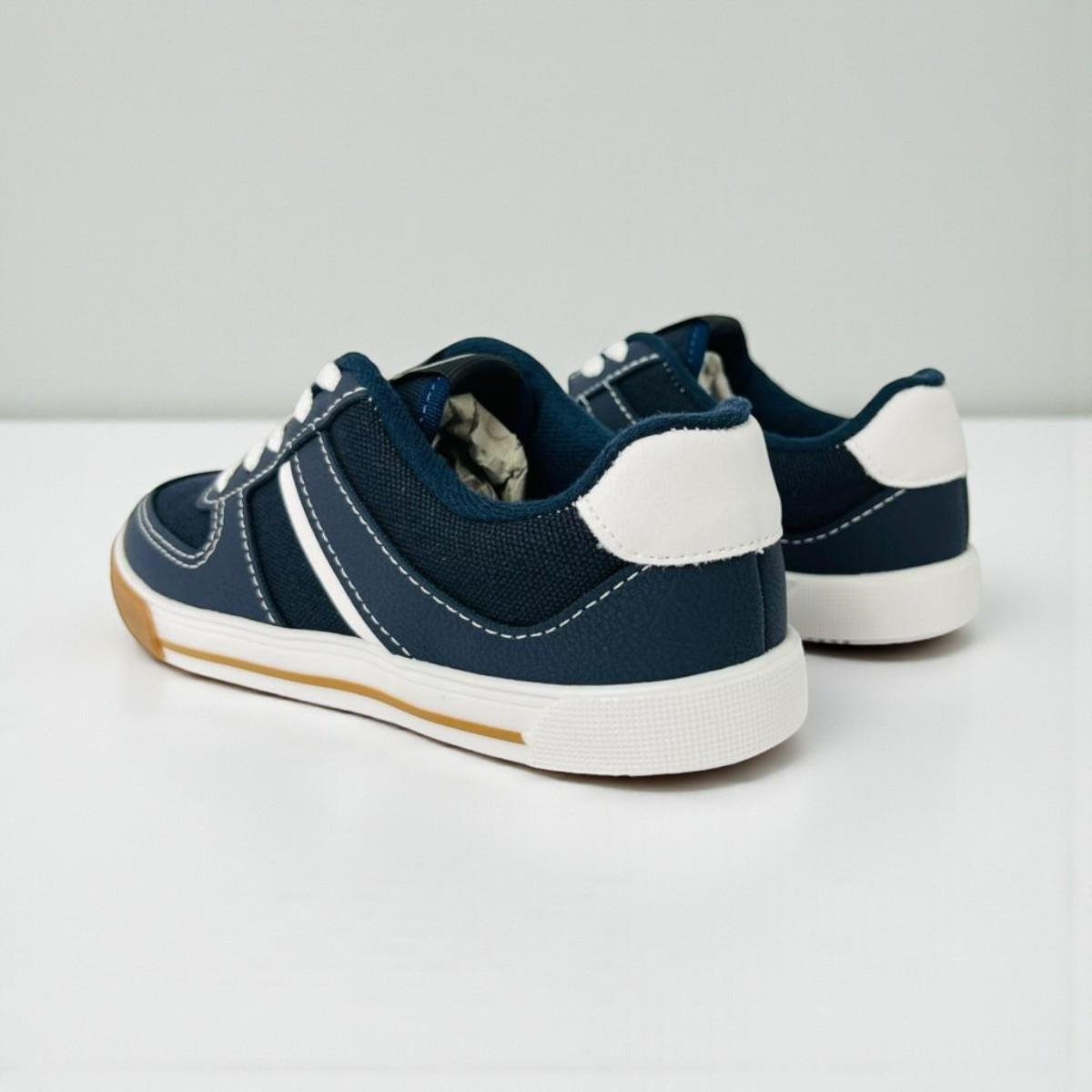 Tenis Infantil Molekinho Meninos Marinho Branco Casual Azul Marinho/Branco 2