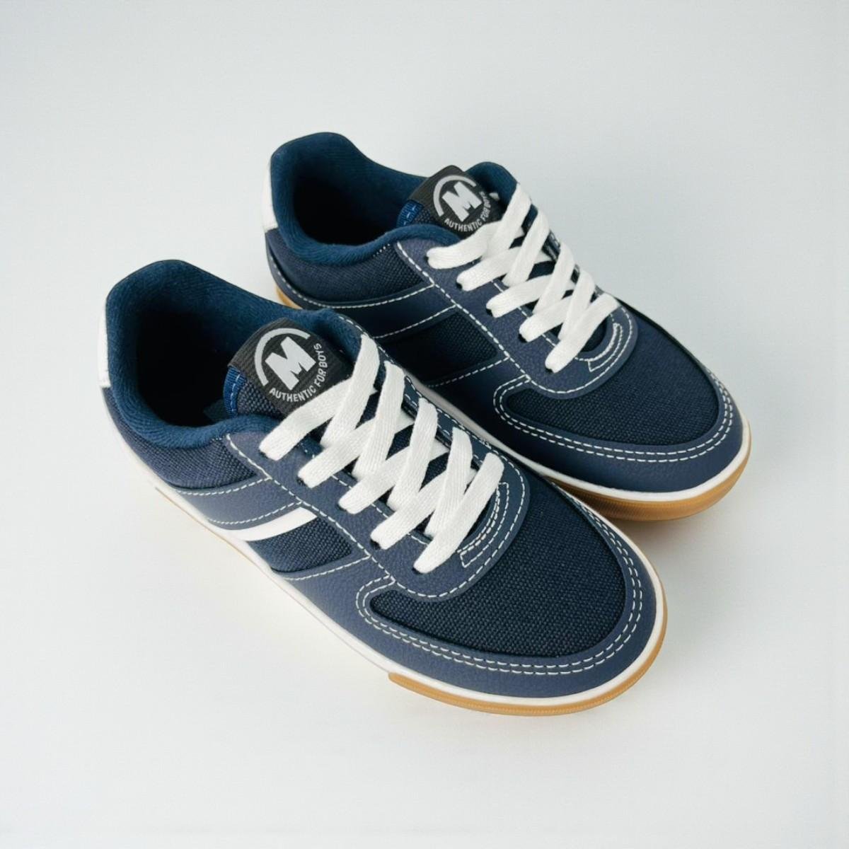 Tenis Infantil Molekinho Meninos Marinho Branco Casual Azul Marinho/Branco 5