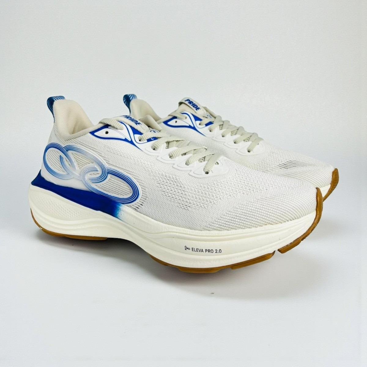 Tenis Masculino Olympikus Corrida Pride 4 Branco/Azul 2