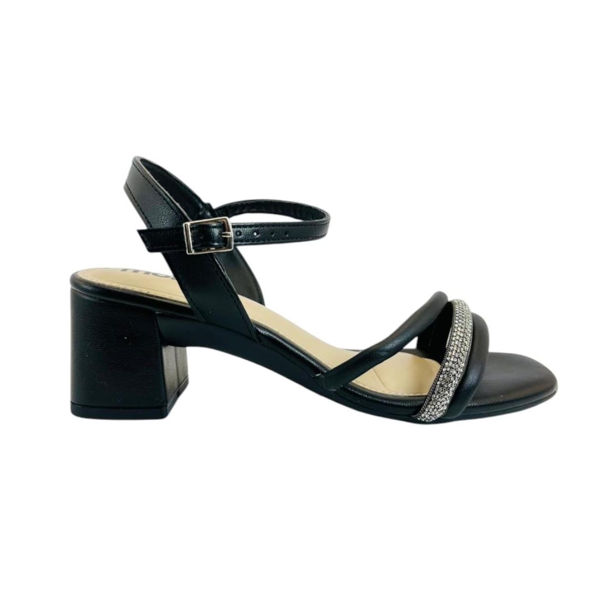 Sandalia Feminina Moleca Napa Salto Bloco