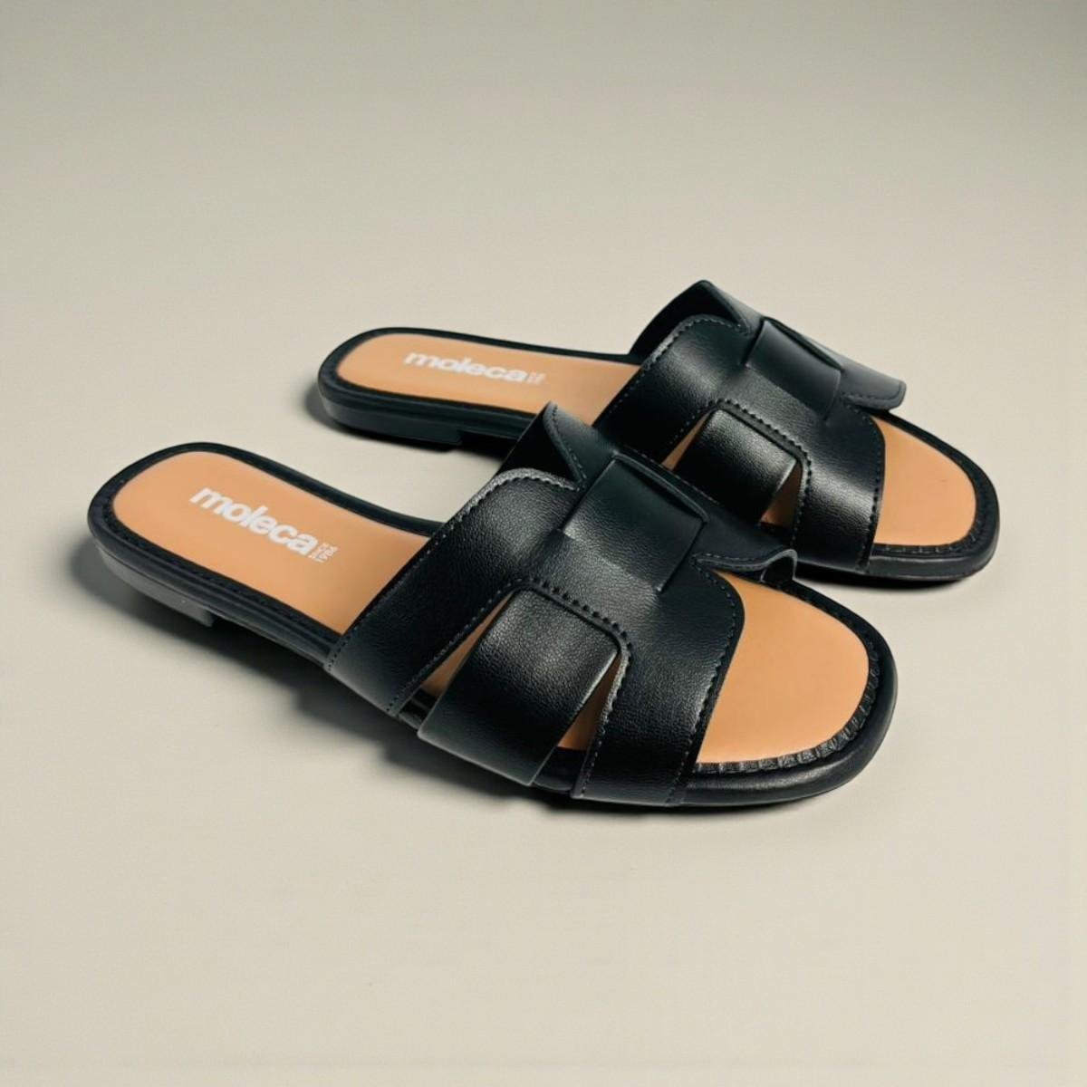 Tamanco Moleca Feminino Napa Turim Bege Preto 3