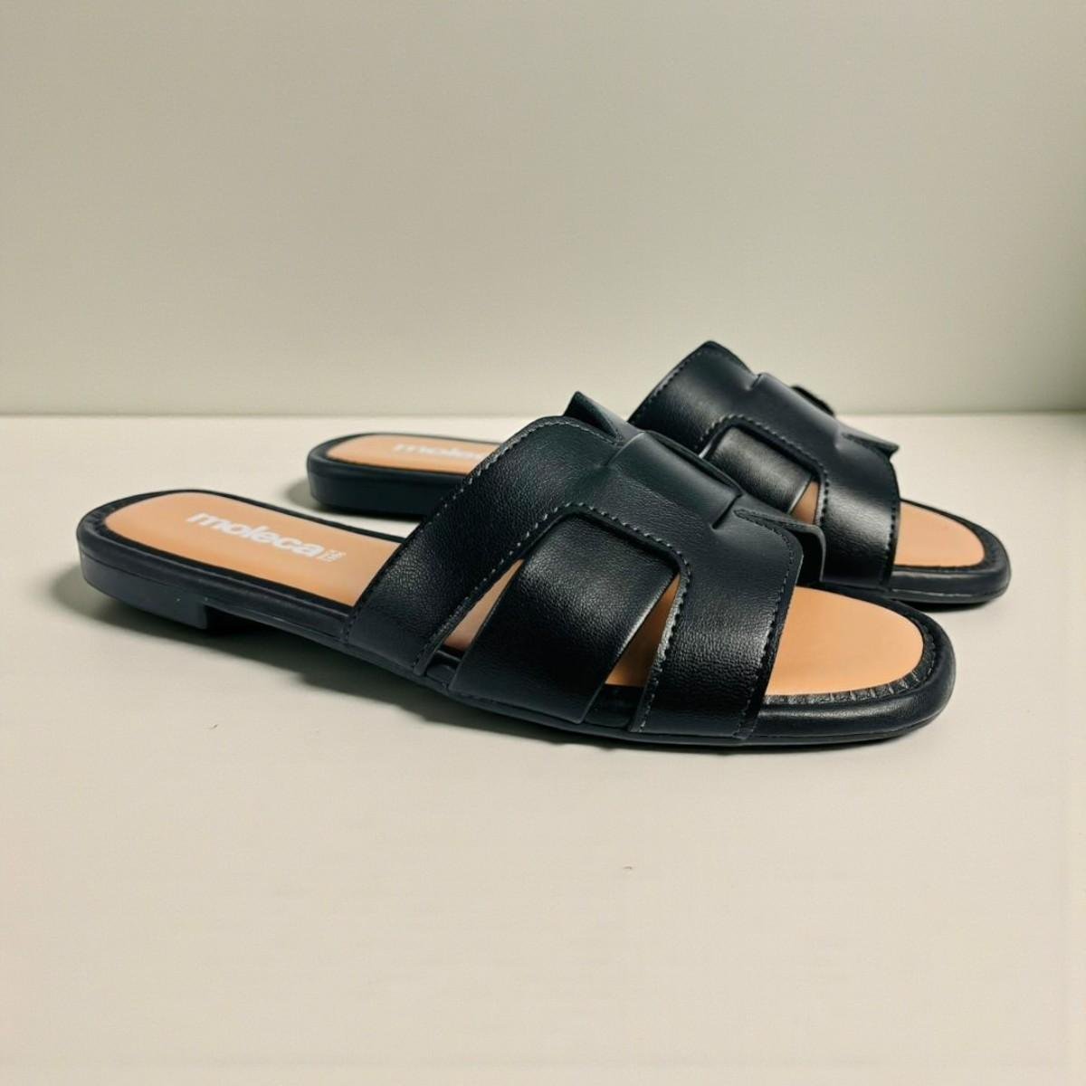 Tamanco Moleca Feminino Napa Turim Bege Preto 4