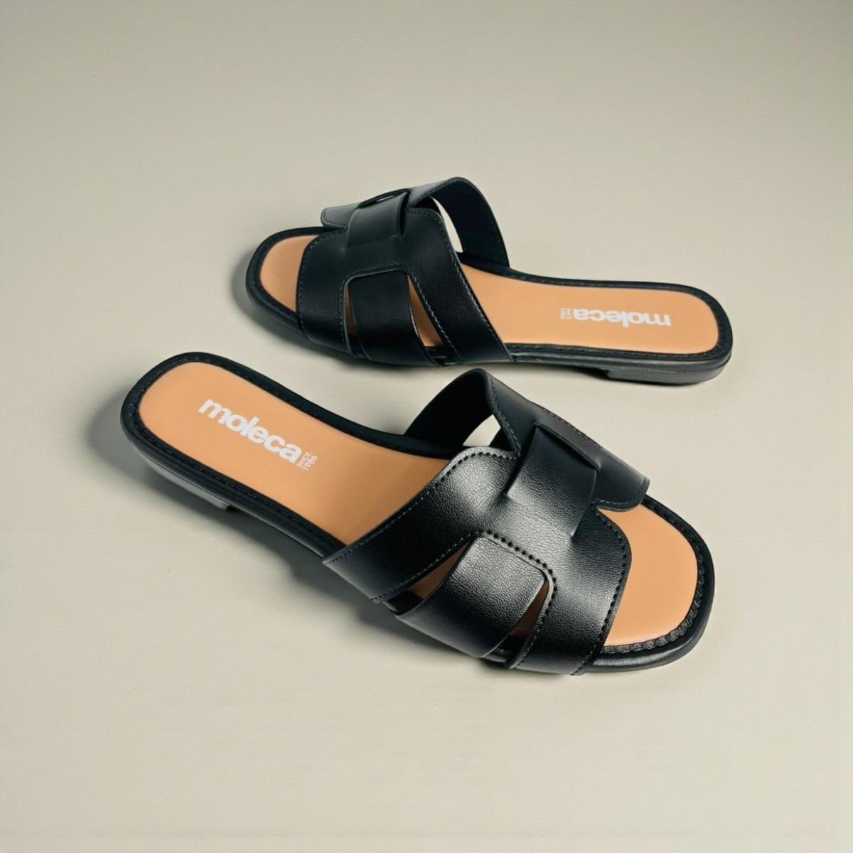 Tamanco Moleca Feminino Napa Turim Bege Preto 5